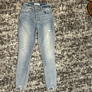 Abercrombie & Fitch Curve Love High Rise Super Skinny Ankle Jean size 25